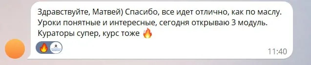Скриншот отзыва №32: отзыв о кураторах